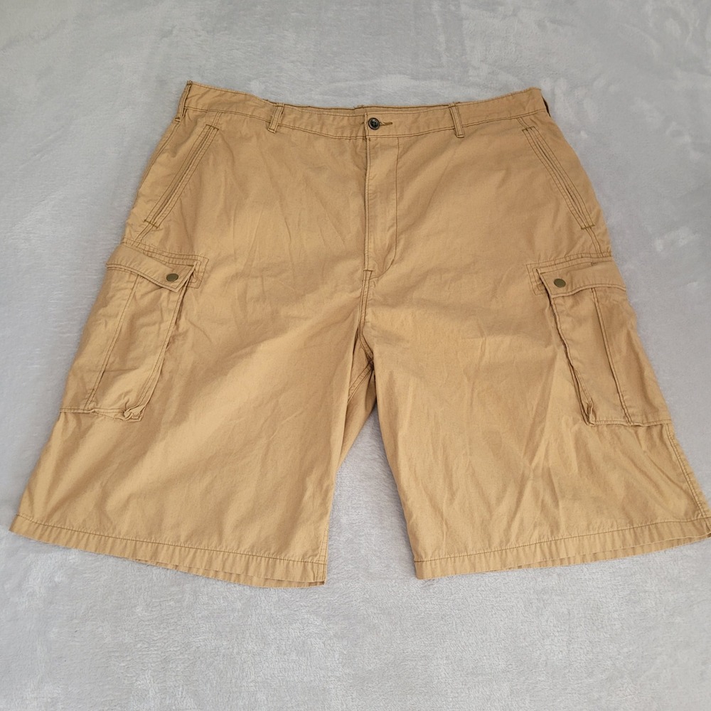 Levi's Cargo Shorts Mens 42 Tan Khaki Cotton Blend Utility Pockets 13581-0011‎